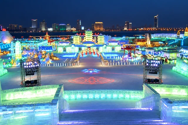 Harbin Ice and Snow World (winter ice sculptures)