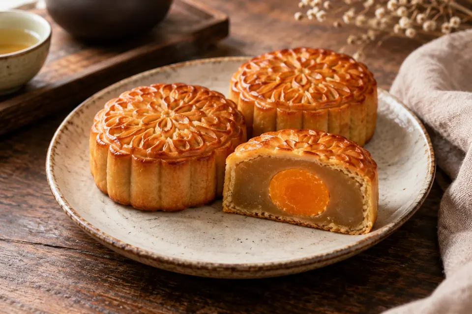 广式莲蓉蛋黄月饼