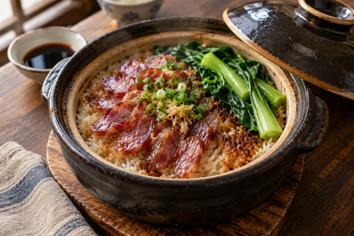 广式腊肠煲仔饭